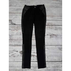 Yoana Baraschi Women’s Black Moto Lambskin Leather Leggings Size S USA‎